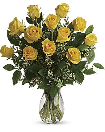 Say Yellow Bouquet Dozen Bouquet