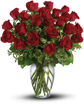 Always on My Mind PM - Long Stemmed Red Roses