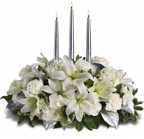 Silver Elegance Centerpiece